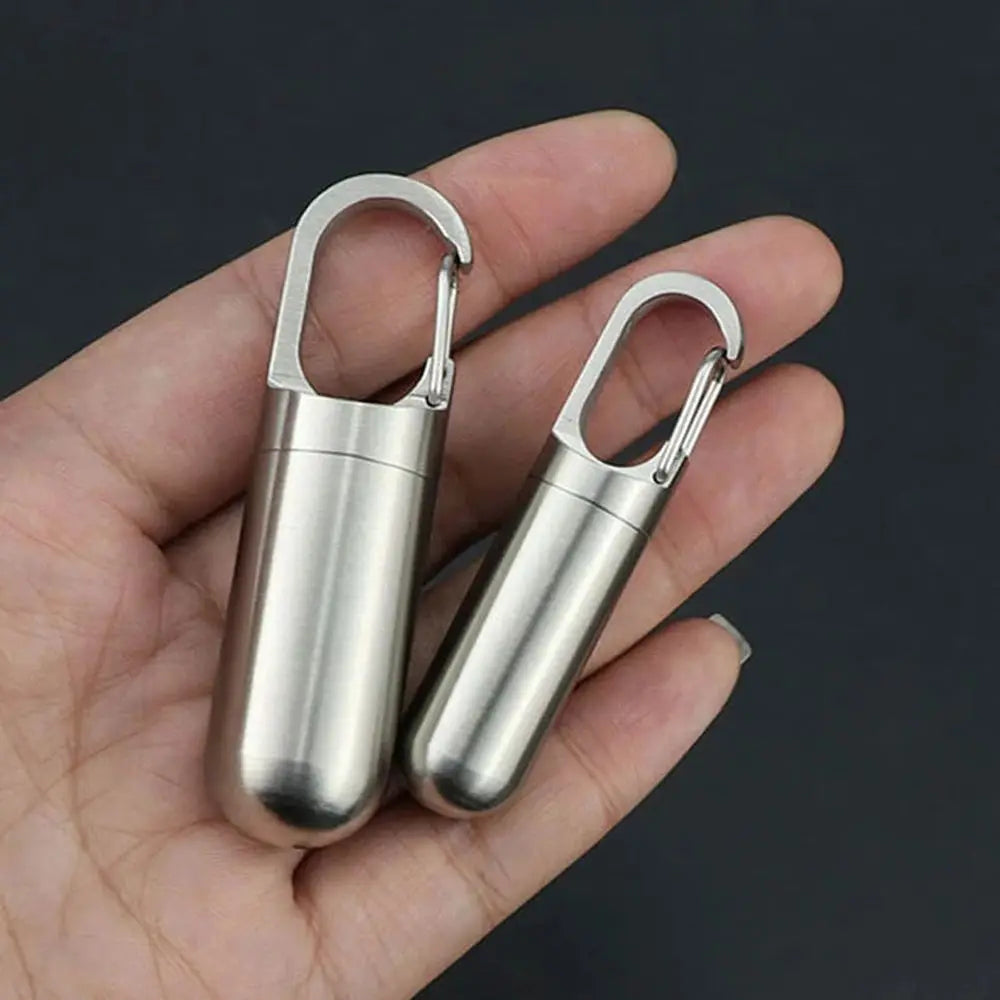 Convenient Stainless Steel Tablet Container