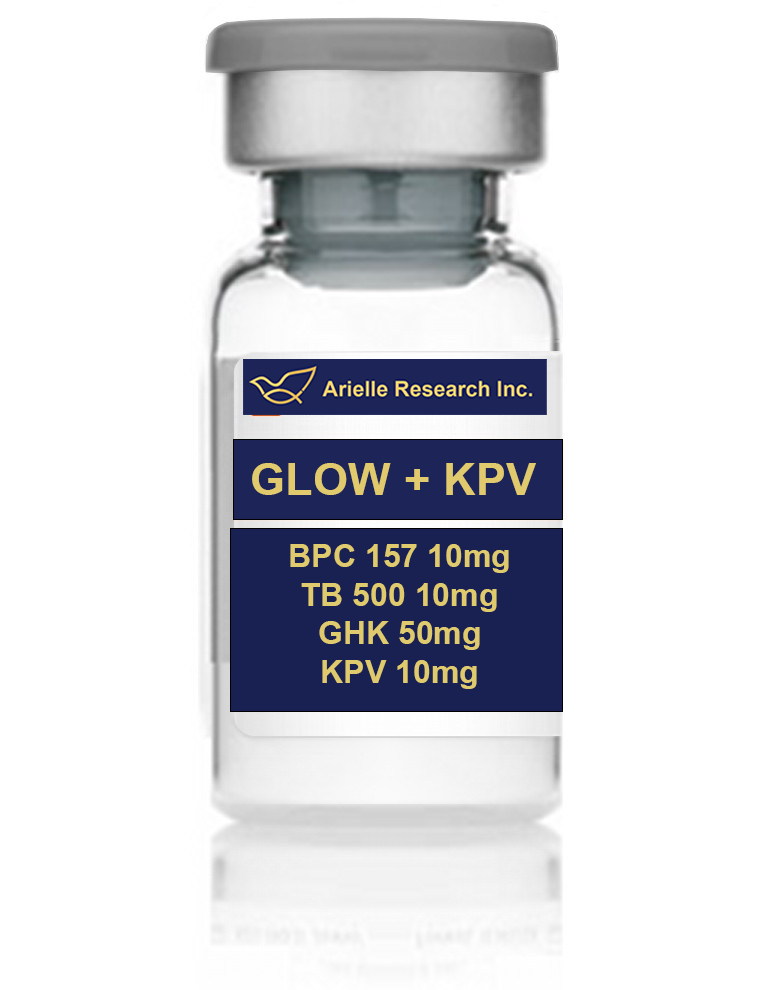 GLOW + KPV Blend 80mg - BPC157 10mg, TB500 10mg, GHK 50mg, KPV 10mg